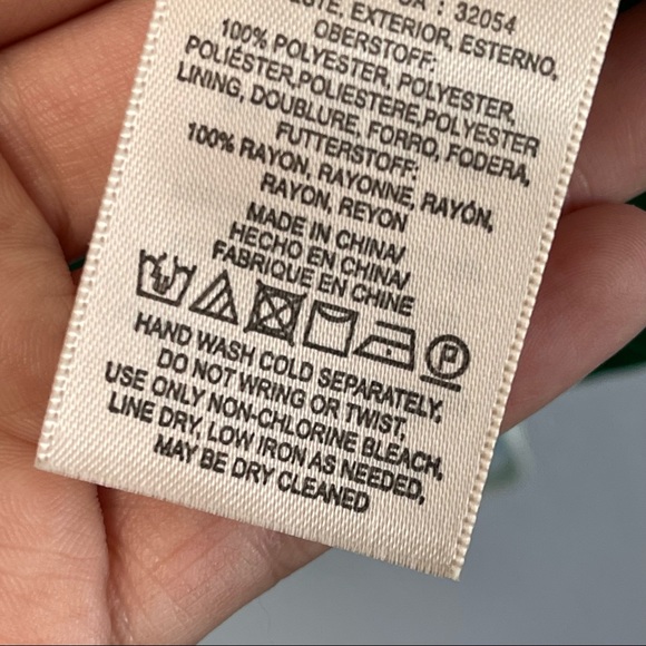 Anthropologie Maeve Claremont Pull On Pleated Midi Skirt Green Floral Size Small - Picture 5 of 6